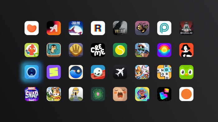 Camo’s icon amongst those of the other Apple Design Awards finalists. Camo’s icon amongst those of the other Apple Design Awards finalists.