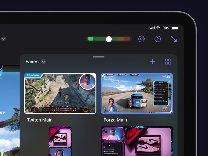 New dynamic scene thumbnails in Camo Studio for iPad 1.2 New dynamic scene thumbnails in Camo Studio for iPad 1.2