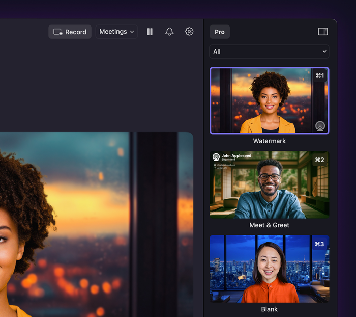 The new-look Scenes in Camo Studio for macOS.