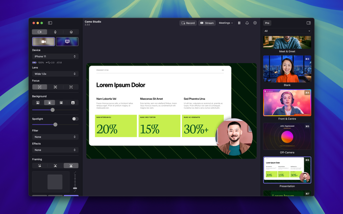 Camo Studio’s add-ons lets you explore new and upcoming functionality.