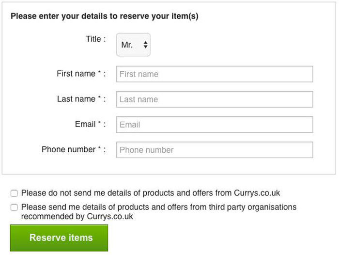 Send me details or do not send me details? Send me details or do not send me details?