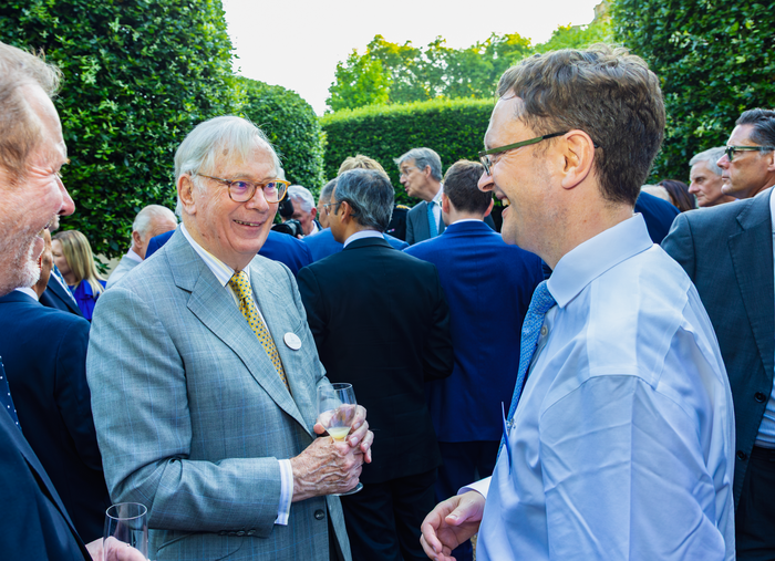 Andrew (right) chats with Prince Richard, Duke of Gloucester Andrew (right) chats with Prince Richard, Duke of Gloucester