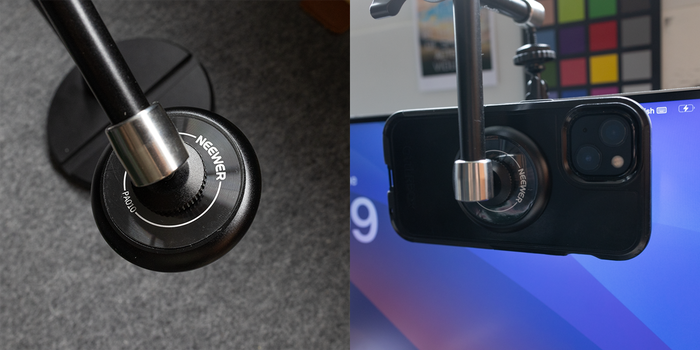  Simple MagSafe attachments like this one from Neewer can make it quick and easy to press your iPhone into action as a webcam. 