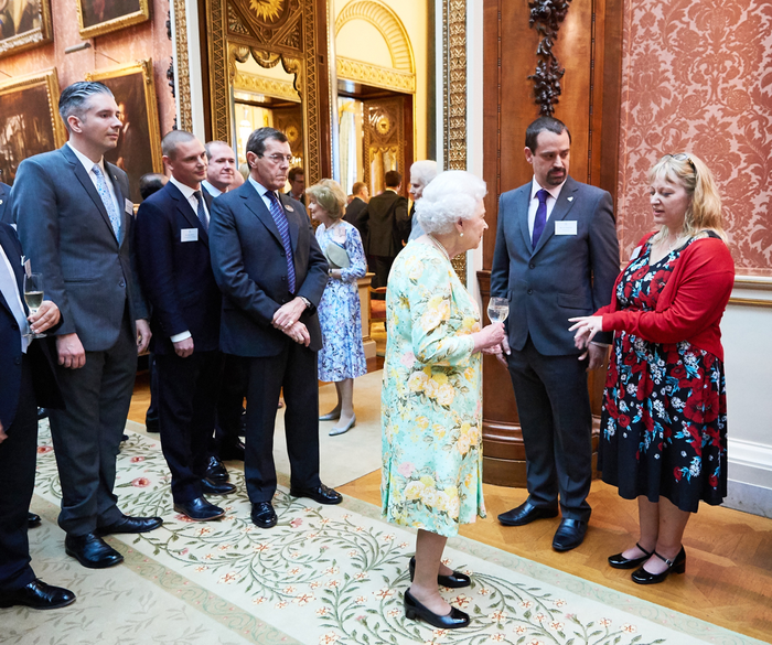 Aidan and Andy, our CEO and COO, meeting the Queen at Buckingham Palace Aidan and Andy, our CEO and COO, meeting the Queen at Buckingham Palace
