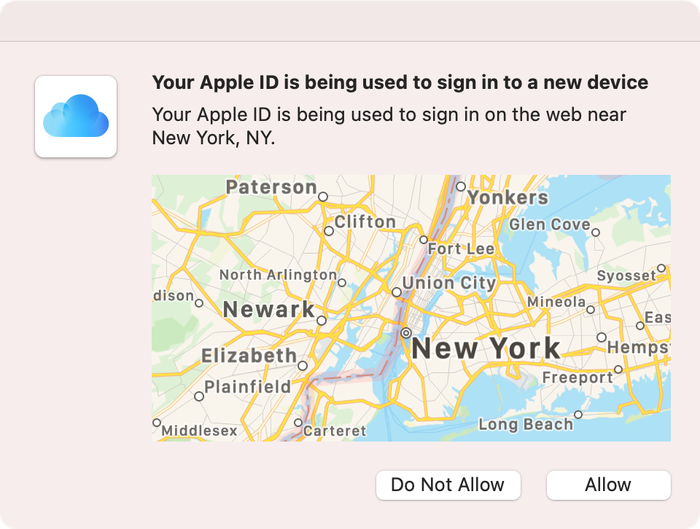 A 2FA prompt on a Mac A 2FA prompt on a Mac