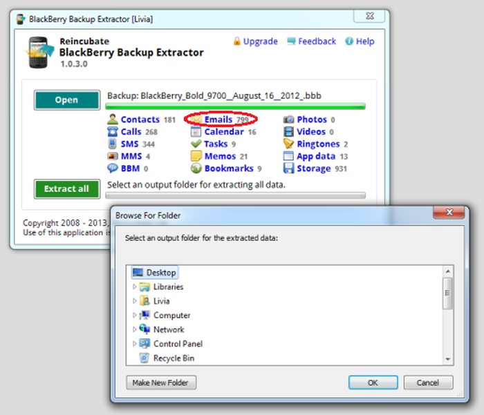 best blackberry backup extractor