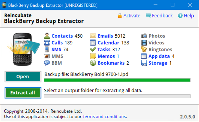 blackberry backup extractor