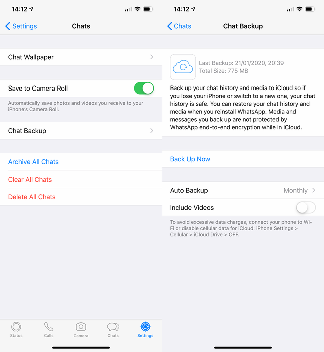 import whatsapp chat to iphone