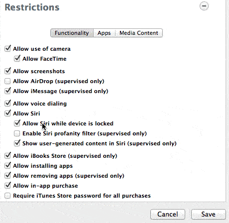 Enable pair-locking for iPhone or iPad