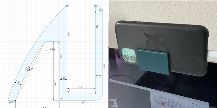 This minimalist marvel was shared with us on Twitter by @SherlockHans. It was designed in Fusion 360, and then converted to another format for 3D printing. 