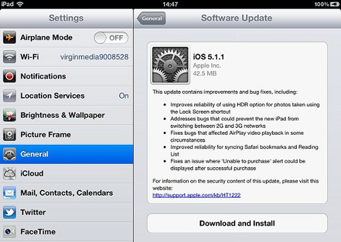 ipad ios 5.1 1