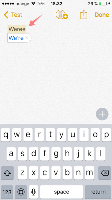 オートコレクトを元に戻す Bringing back autocorrect