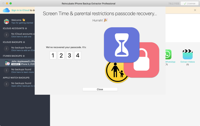 iphone backup extractor free restrictions passcode