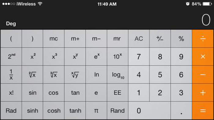 科学モード Scientific mode