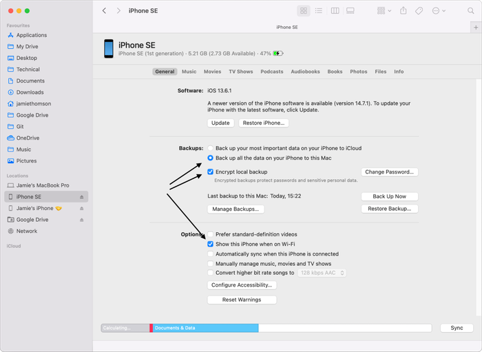 How to enable Wi-Fi sync for an iOS device in Finder on macOS How to enable Wi-Fi sync for an iOS device in Finder on macOS