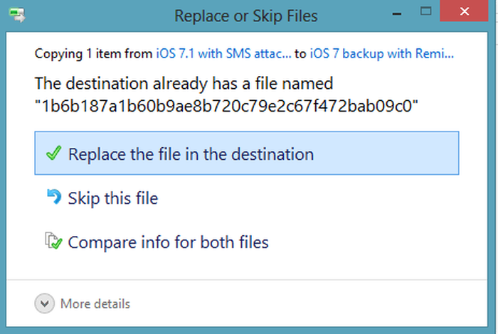 Replacing the WhatsApp database