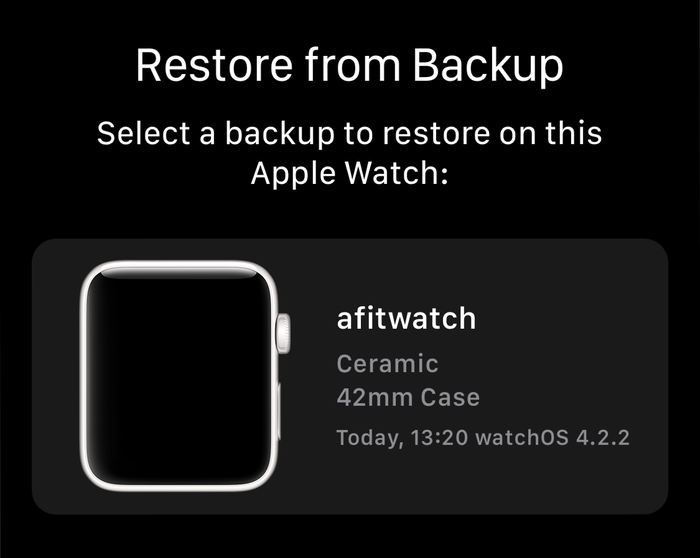 How to restore apple watch from icloud outlet backup