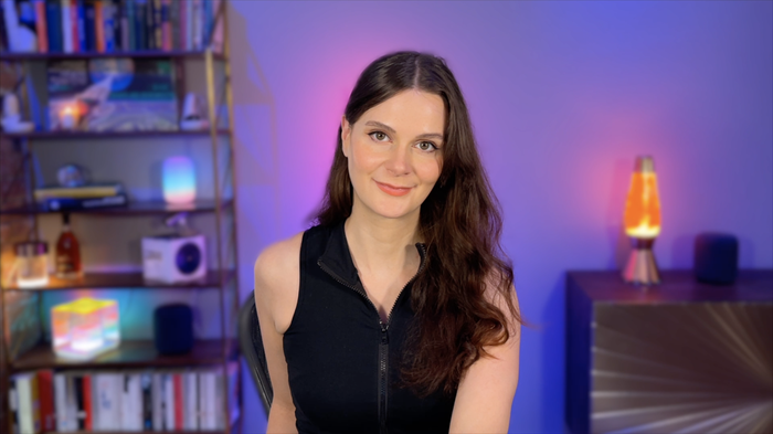 Adding in coloured lights gives my scene more of a streaming vibe. Adding in coloured lights gives my scene more of a streaming vibe.