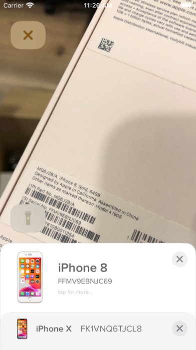 Examining an iPhone retail box with Reincubate Lookup Examining an iPhone retail box with Reincubate Lookup