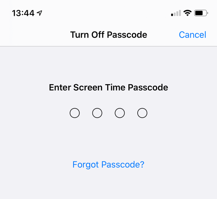 How to remove a Screen Time passcode on iOS 14