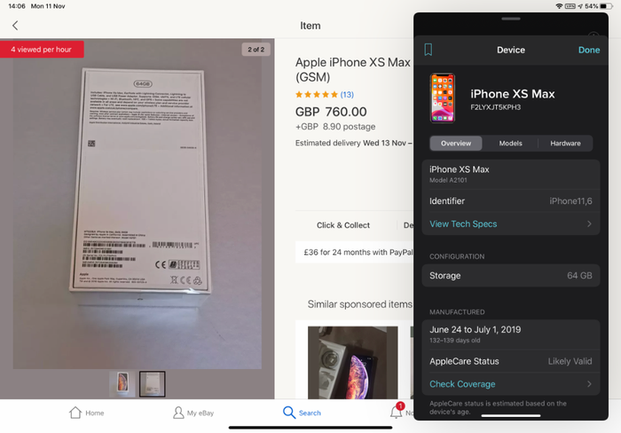 Validating eBay listings with Reincubate Lookup Validating eBay listings with Reincubate Lookup