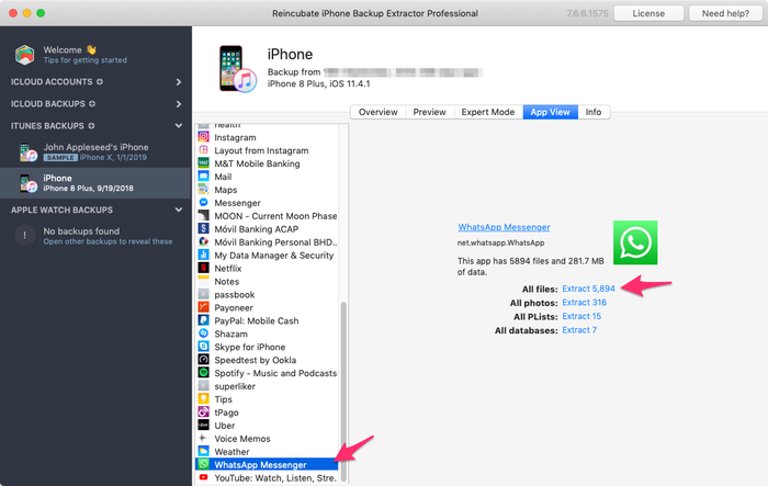 itunes backup extractor